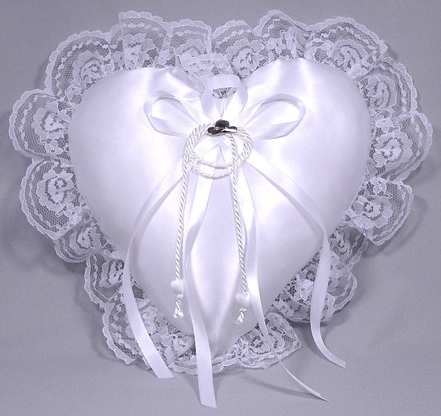 Hats Off Heart Ring Pillow