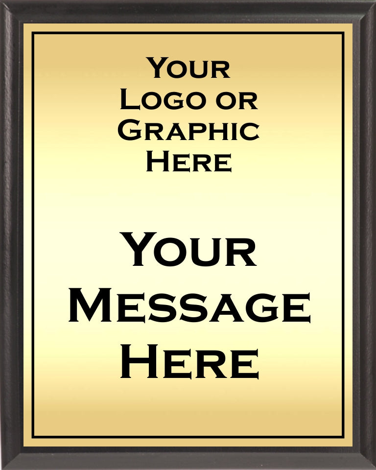 Heat Transfer Plaque, Gold Plate