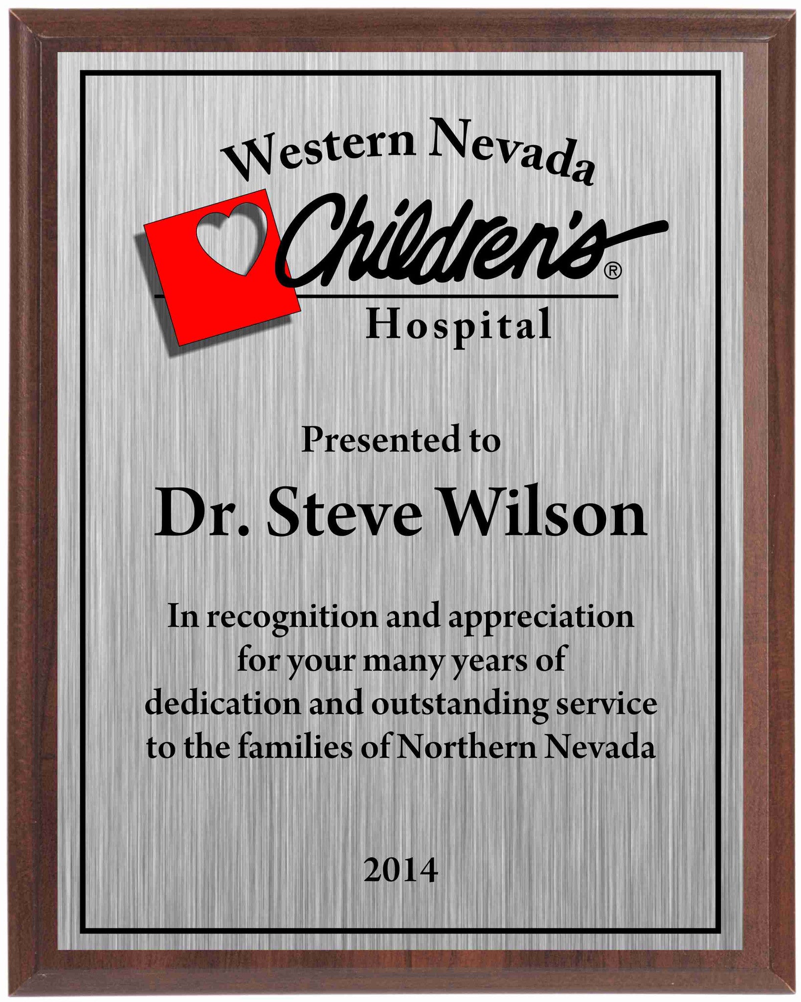 Heat Transfer Plaque, Silver Plate