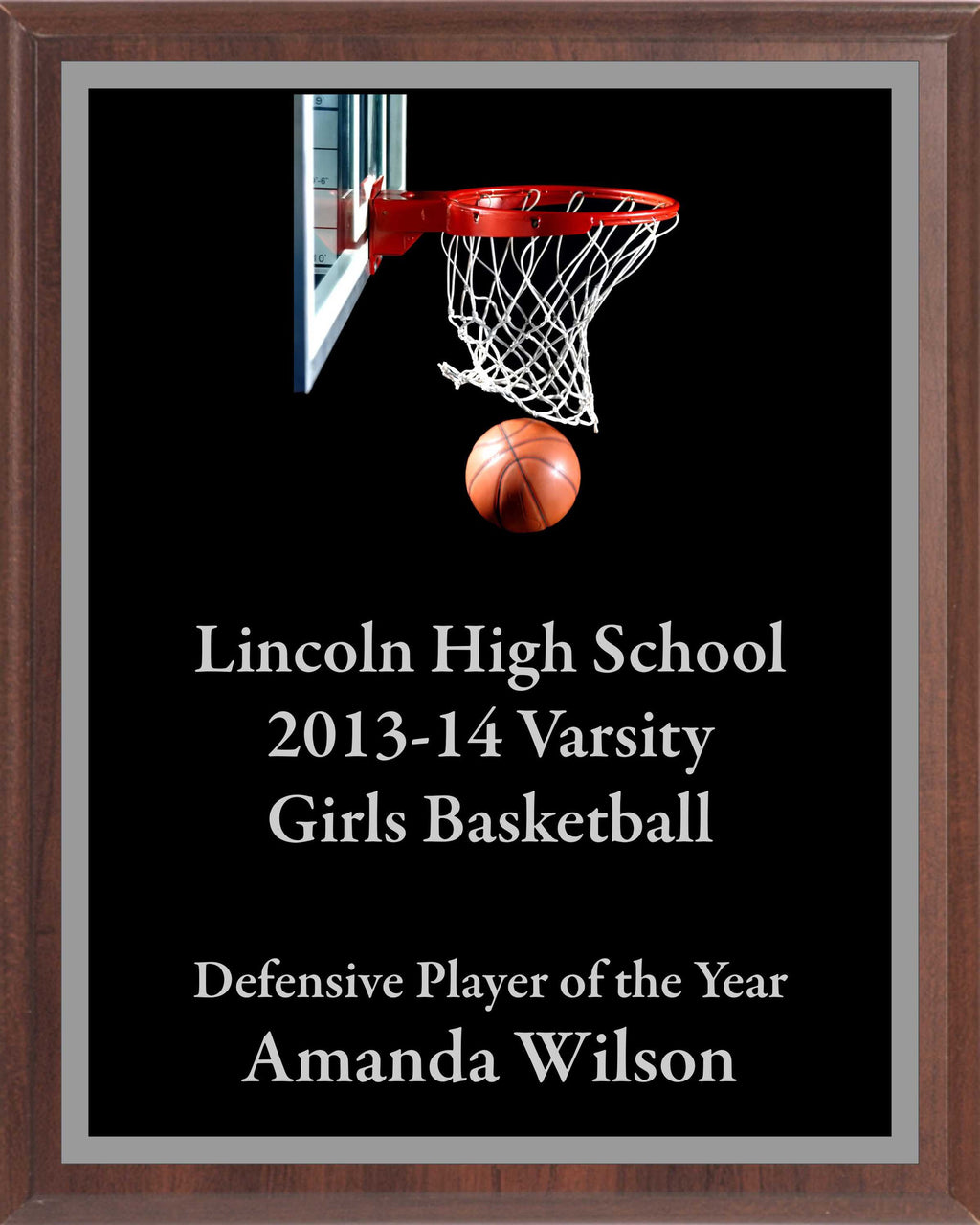 Economy Heat Transfer Plaque with Silver Plate