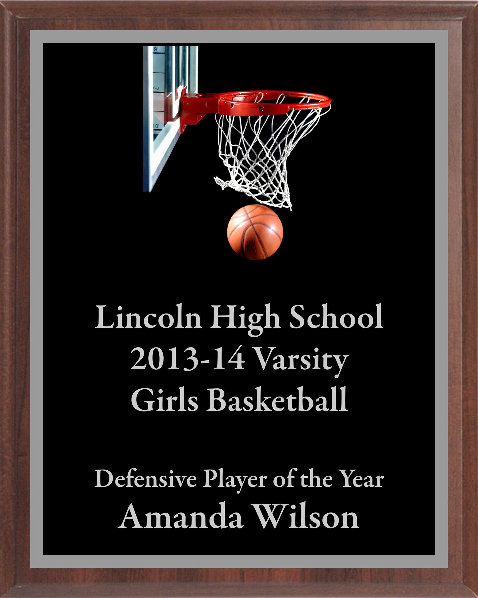 Economy Heat Transfer Plaque with Silver Plate