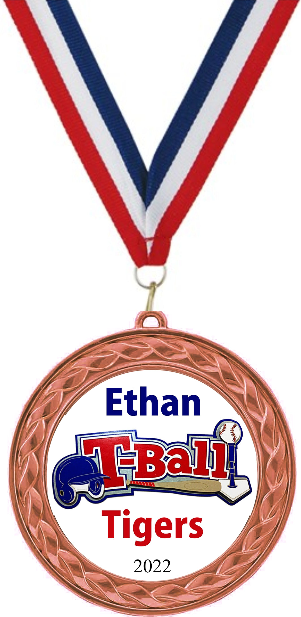  Custom Insert Medal, Bronze - your graphics and text!