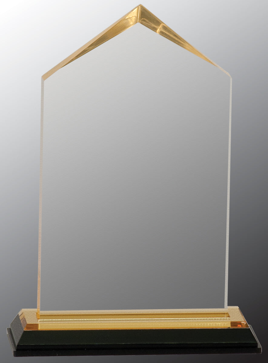 Gold Jewel Impress Acrylic Award, 6 1/2"