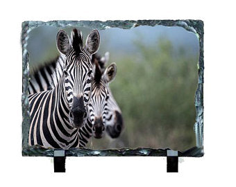 Glossy Finish Rectangle Photo Stone