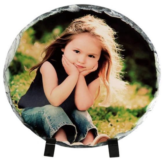Glossy Round Photo Stone