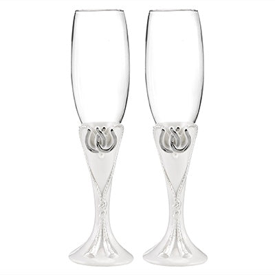 Linked Horseshoe Toasting Set