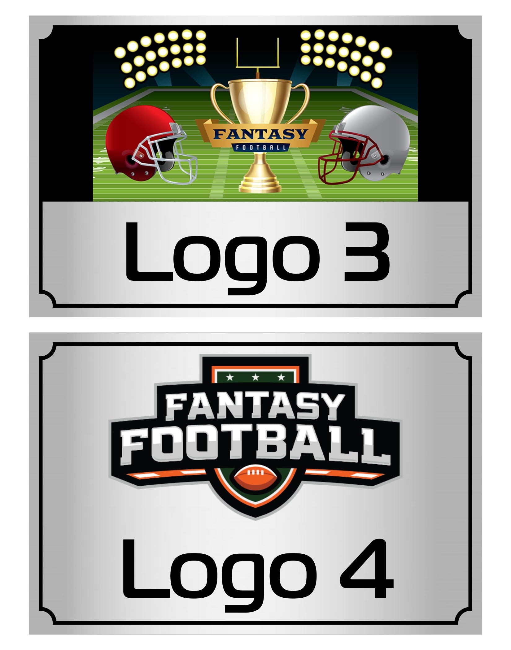 Lombardi Style Football Trophy on Base