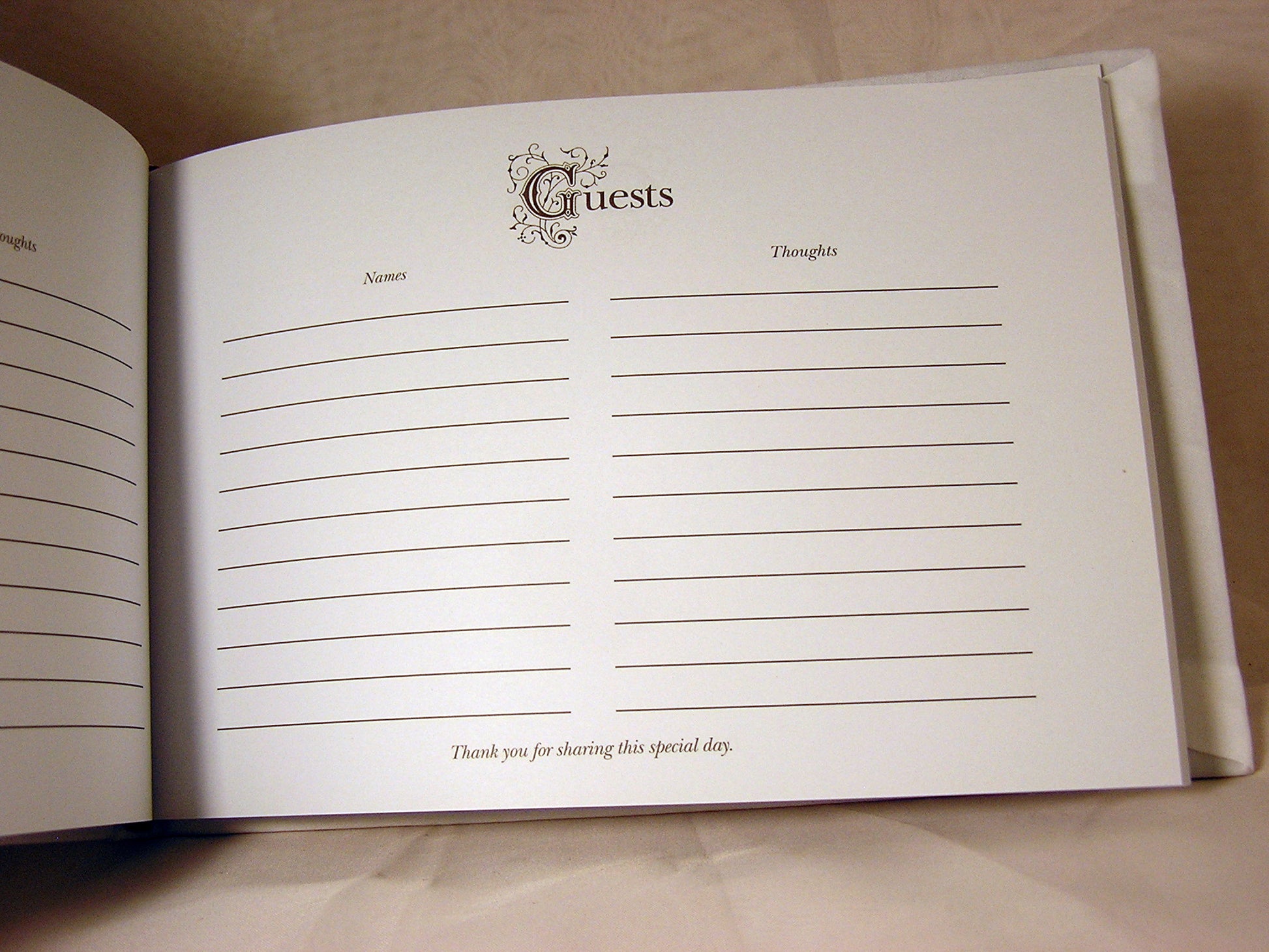 Lucky in Love Guest Book