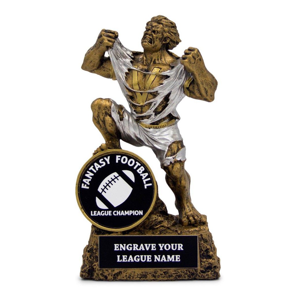 Monster Fantasy Football Trophy with 2" Insert