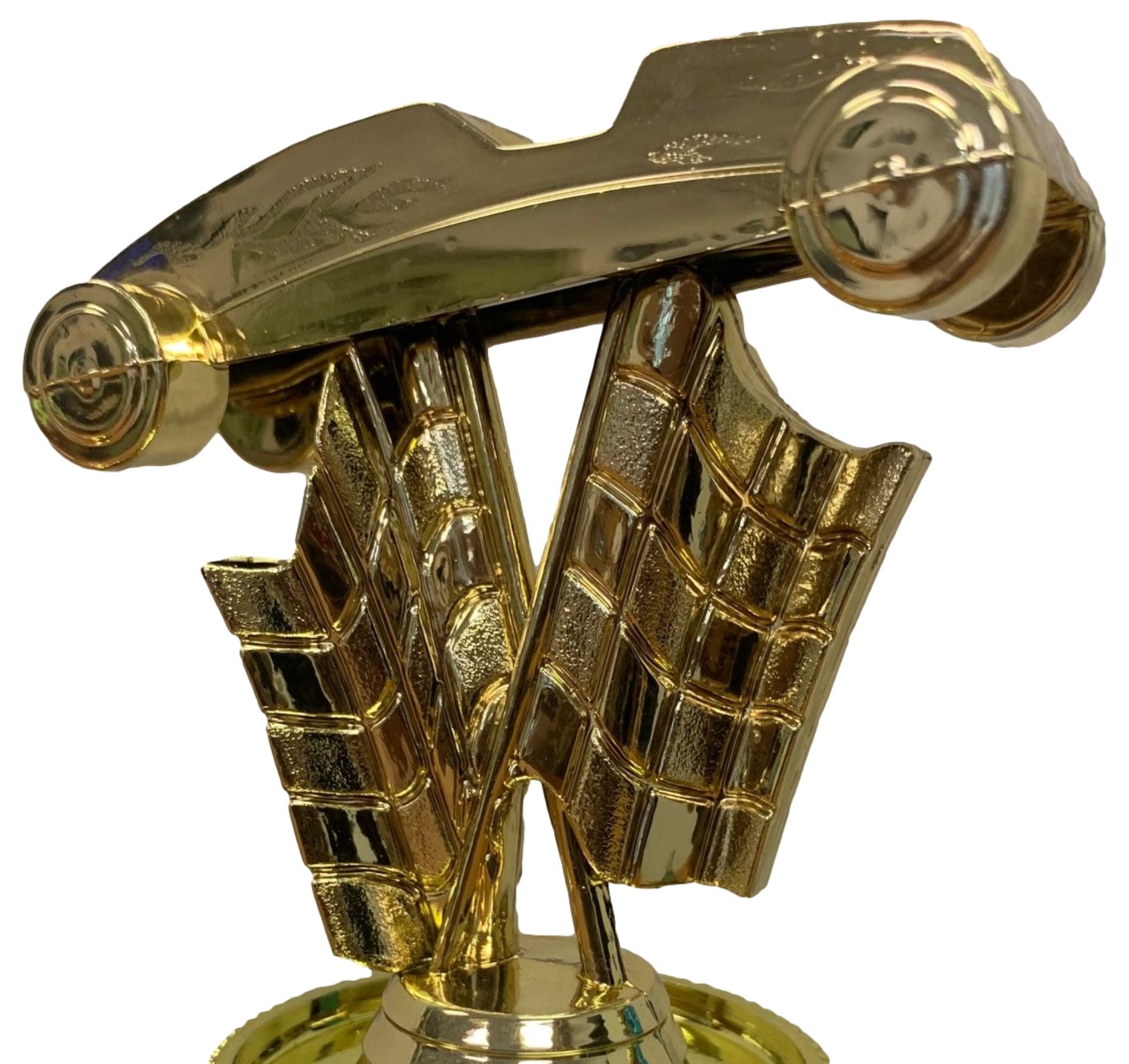 1st Place Pinewood Derby Trophy, Brown Wood Base