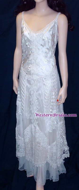 Martin McCrea "Diana" Western Wedding Gown in Ivory