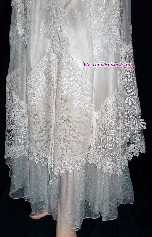 Martin McCrea "Diana" Western Wedding Gown in White