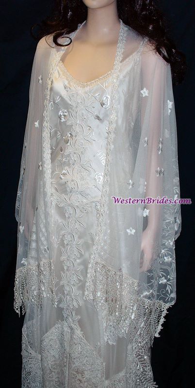 Martin McCrea "Diana" Western Wedding Gown in White