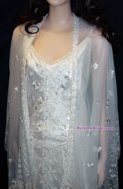 Martin McCrea "Diana" Western Wedding Gown in White