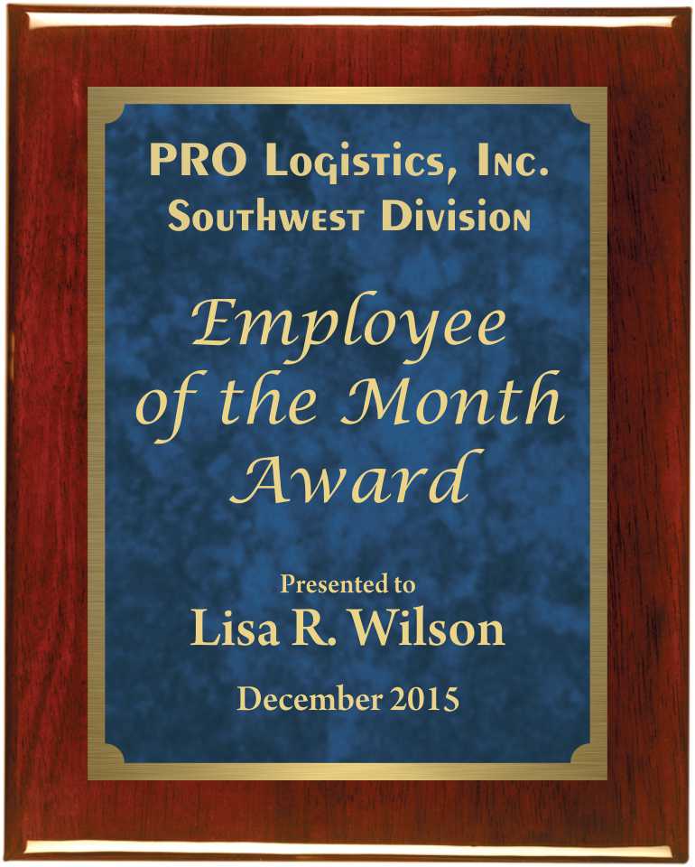 Premium Solid Hardwood Plaque with Blue Patina Marble and Gold Plate