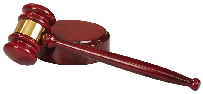 Rosewood Piano Finish Gavel & Sounding Block