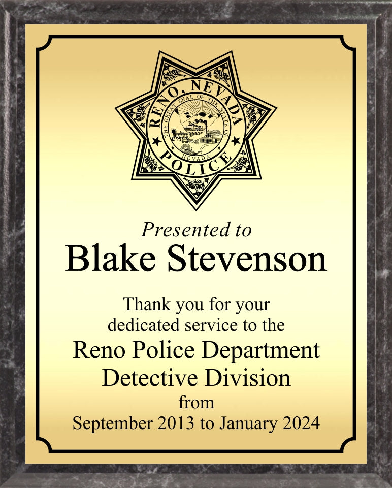Economy Wood with RPD logo, gold