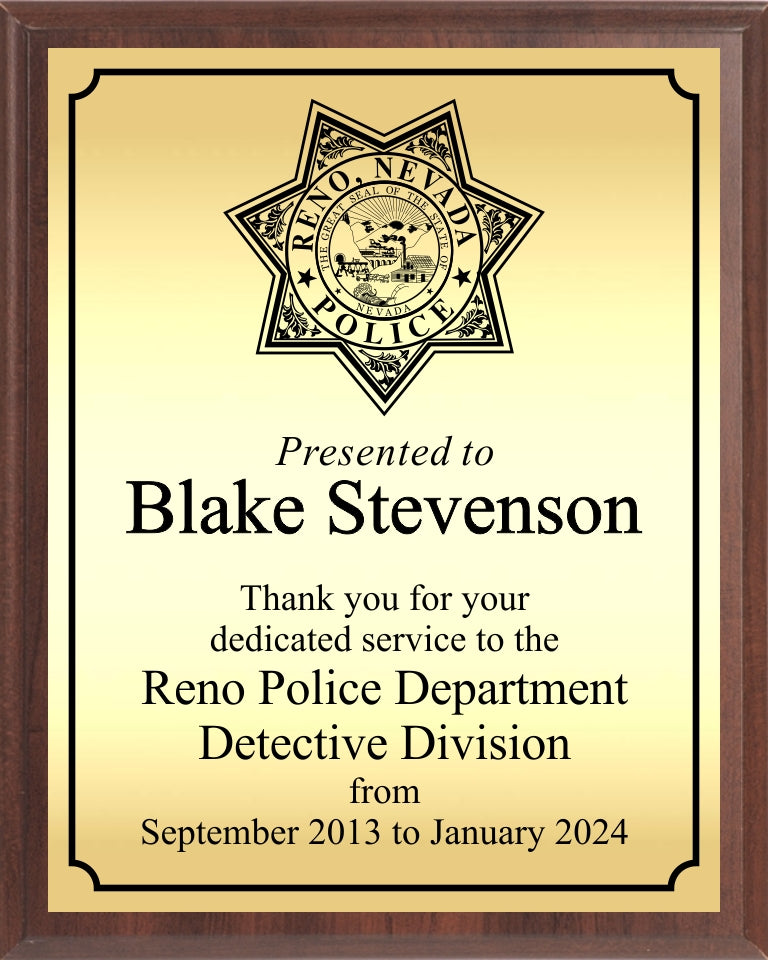 Economy Wood with RPD logo, gold
