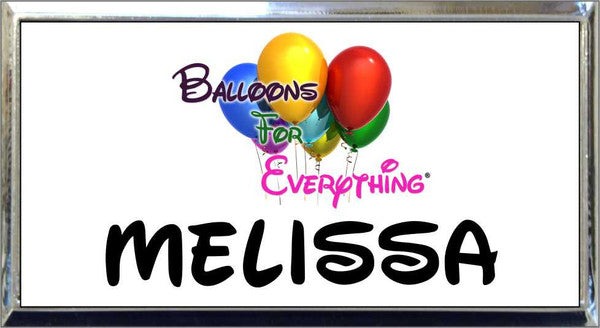 Silver Plastic 1 1/2" x 3 Name Badge with Square Corners