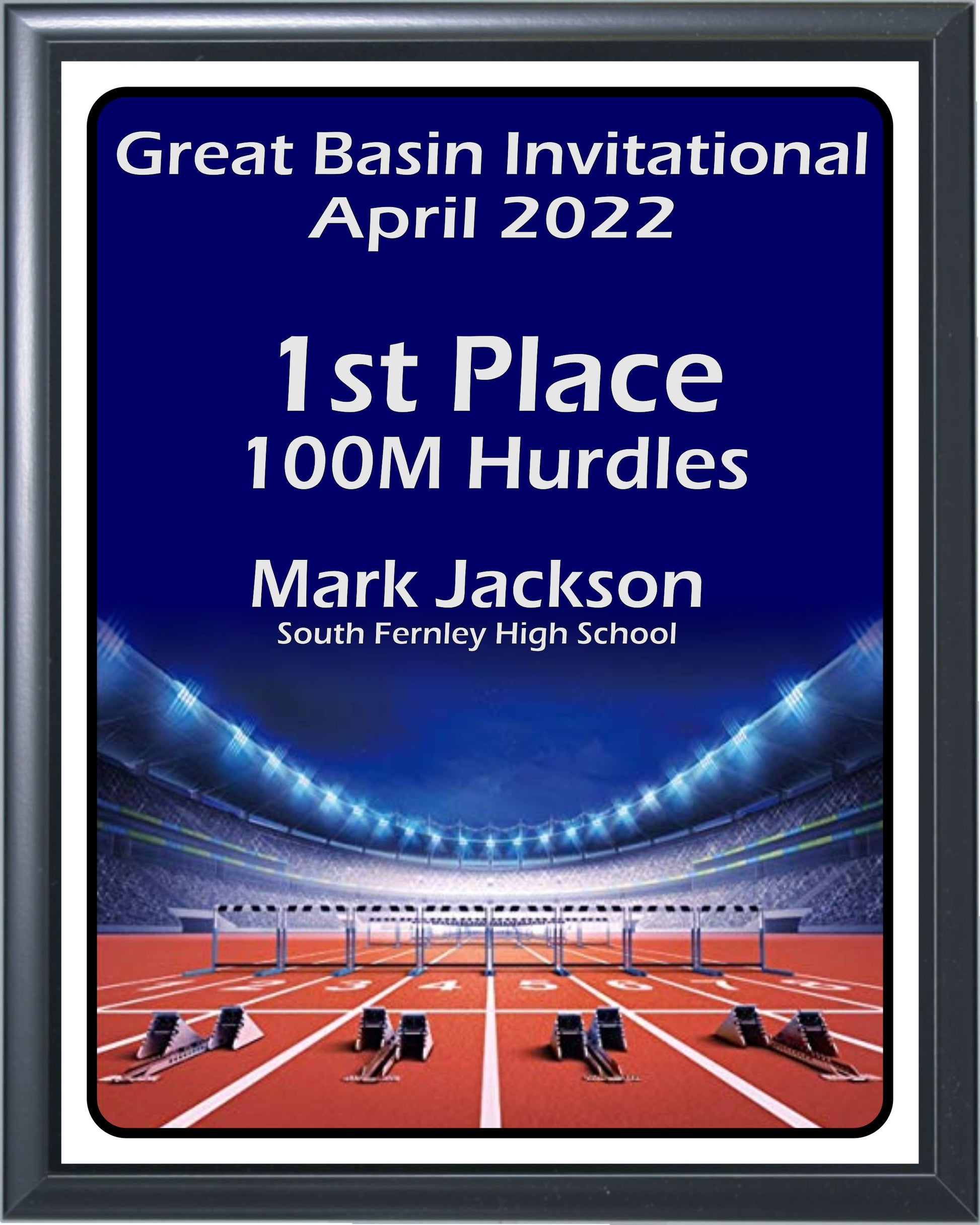 Evening Track Plaque