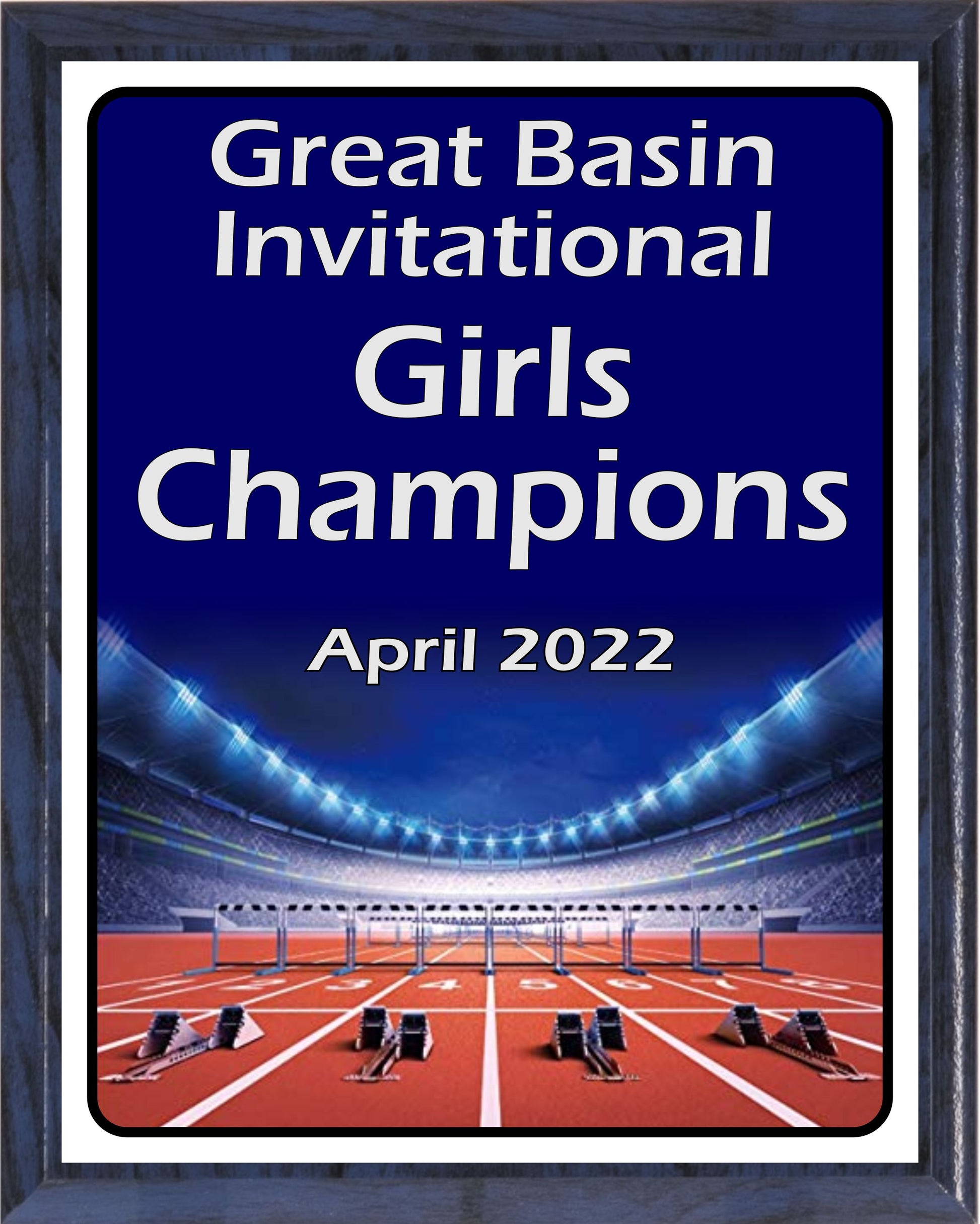 Evening Track Plaque