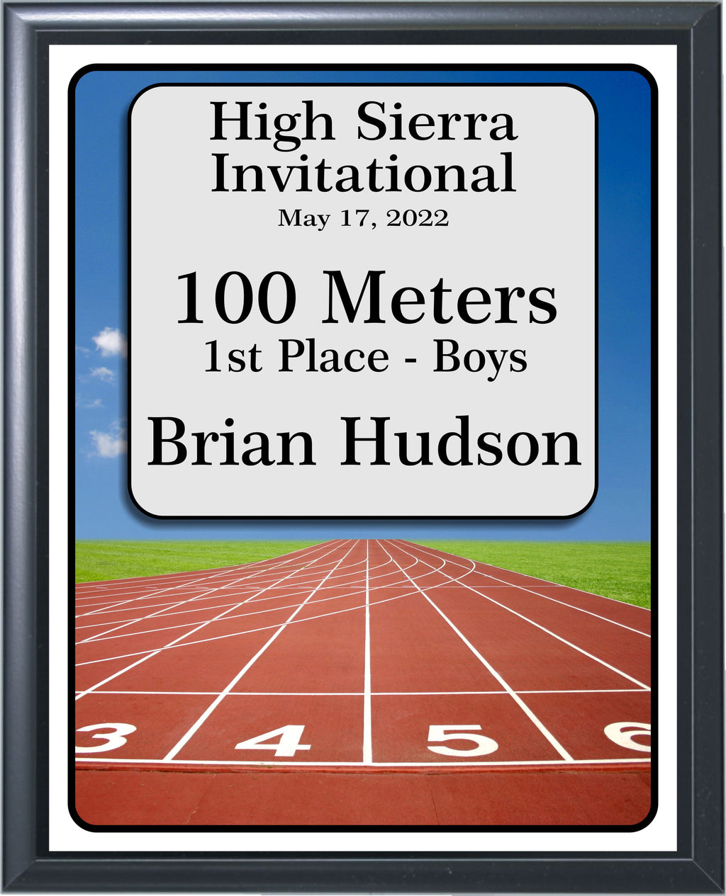Clear Skies Track Plaque