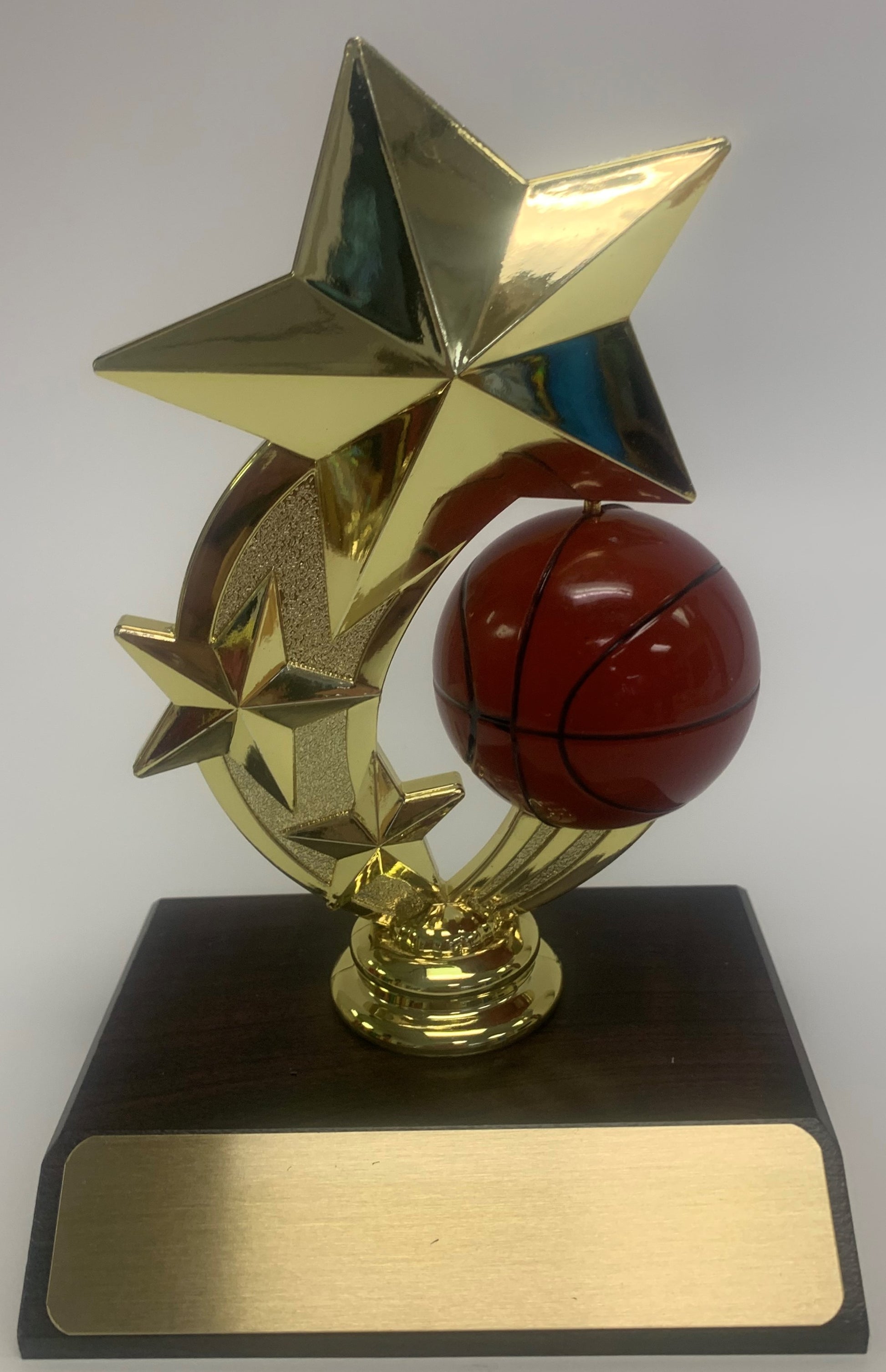 Trophy with Wide Wood Base