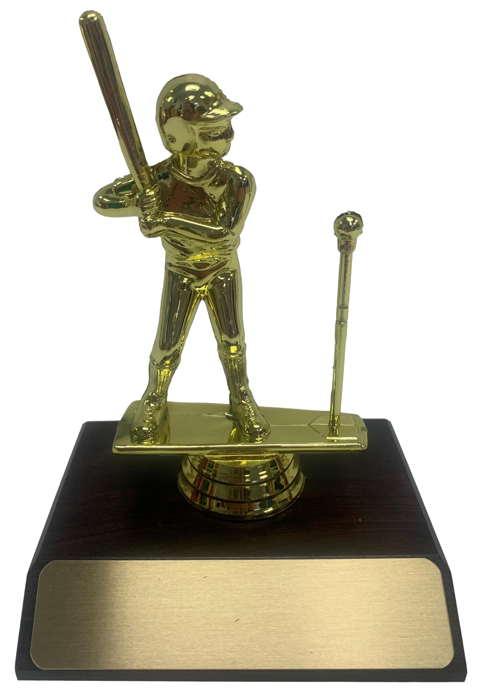 Trophy with Wide Wood Base