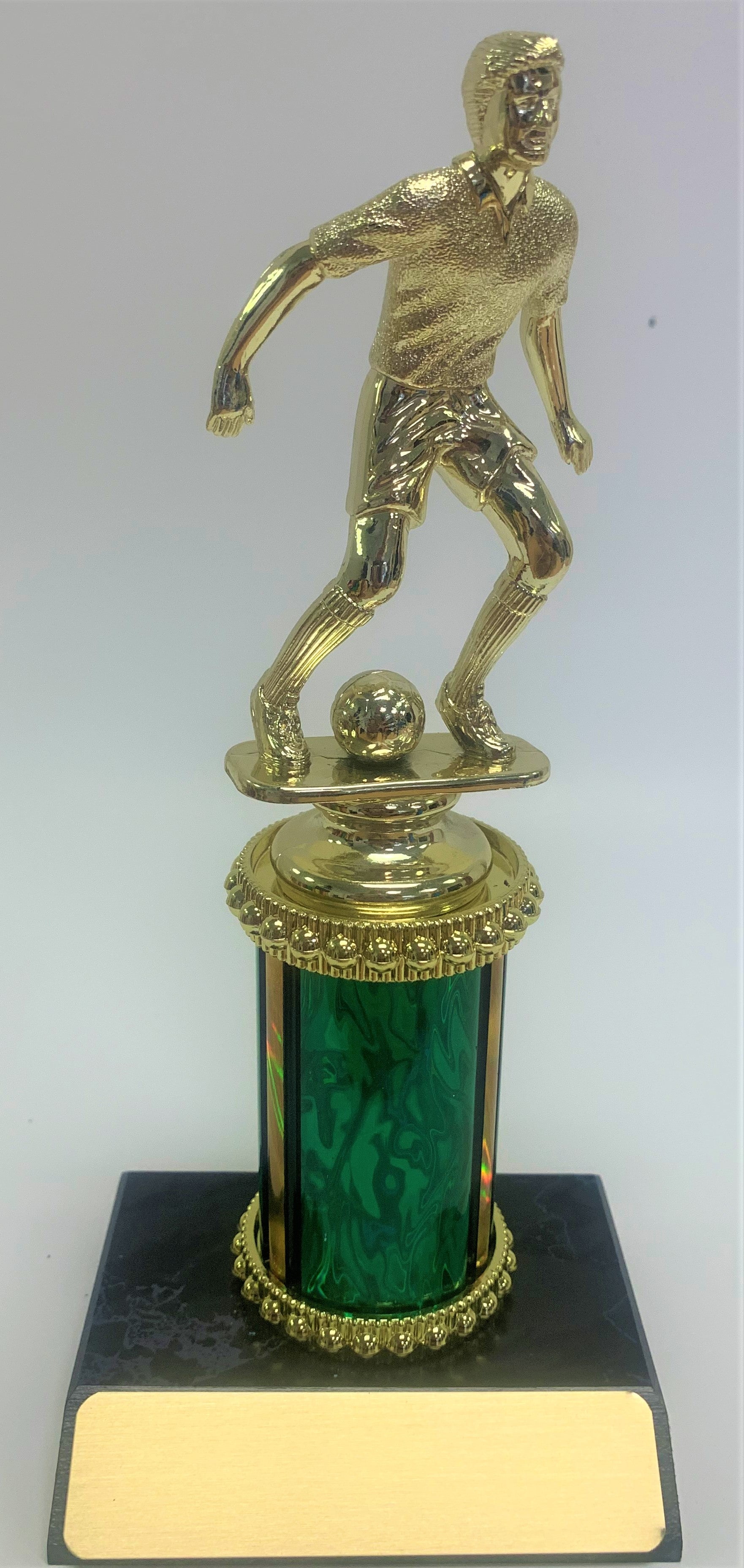Trophy with Wide Wood Base and 3” of Column