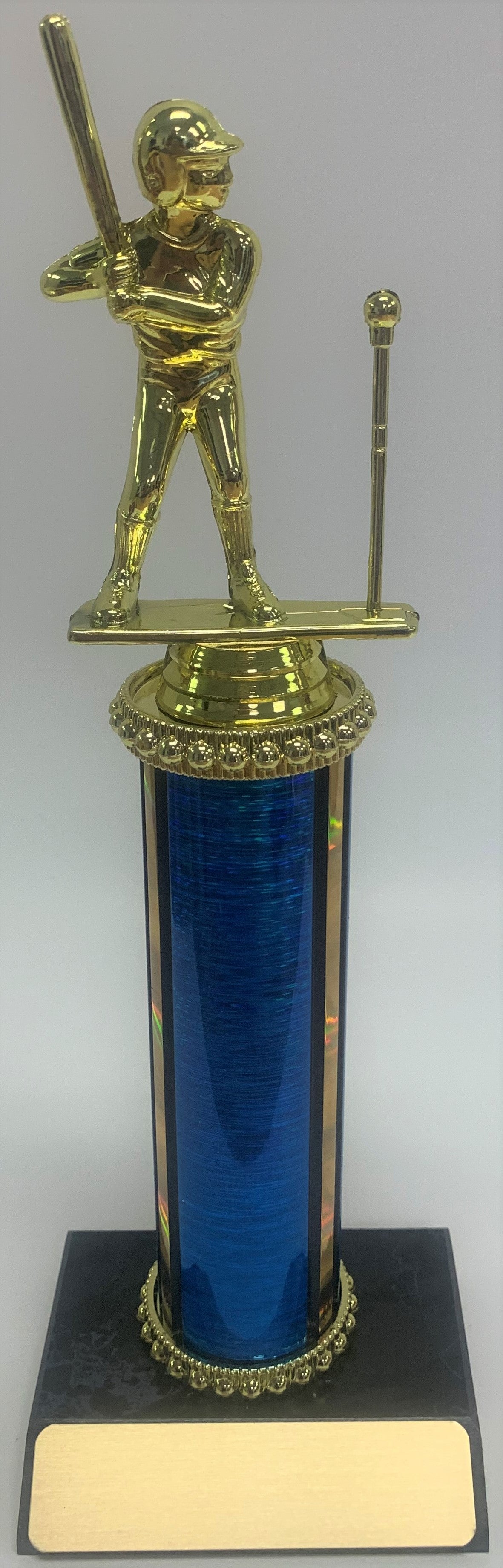 Trophy with Wide Wood Base and 6” of Column