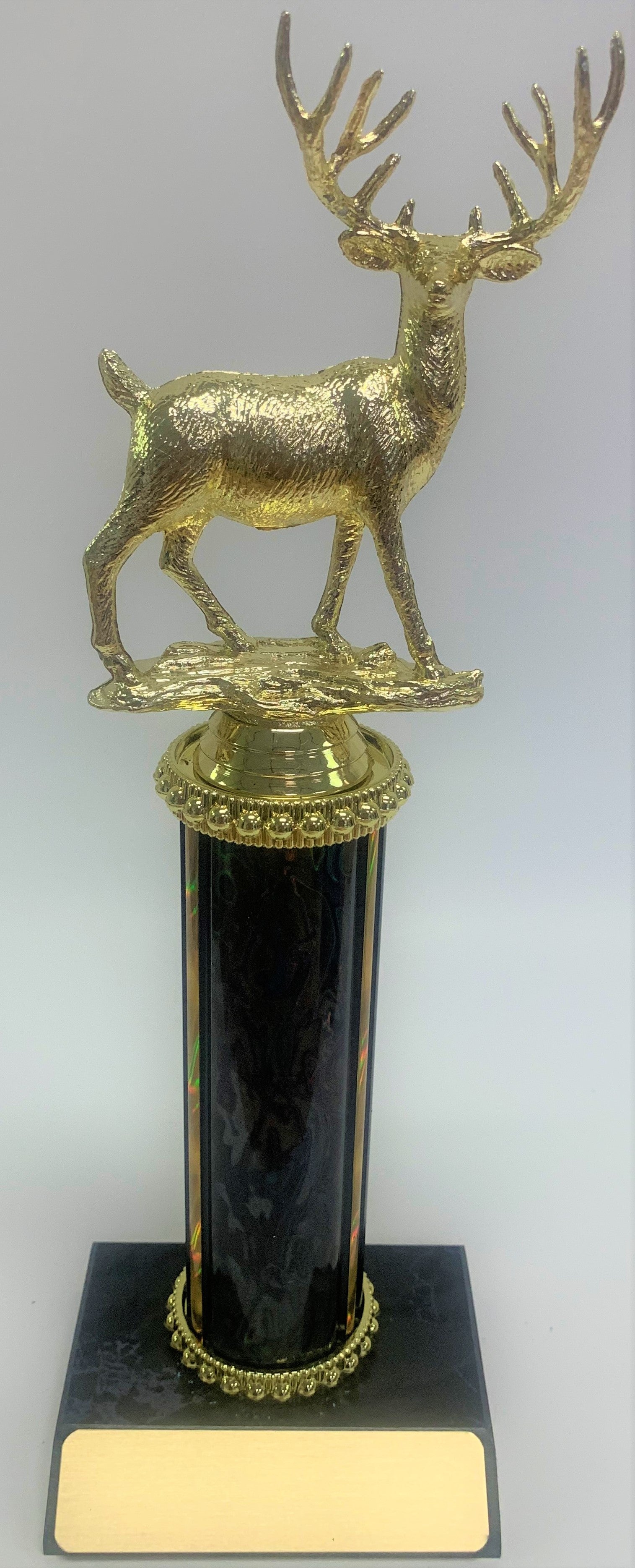 Trophy with Wide Wood Base and 6” of Column