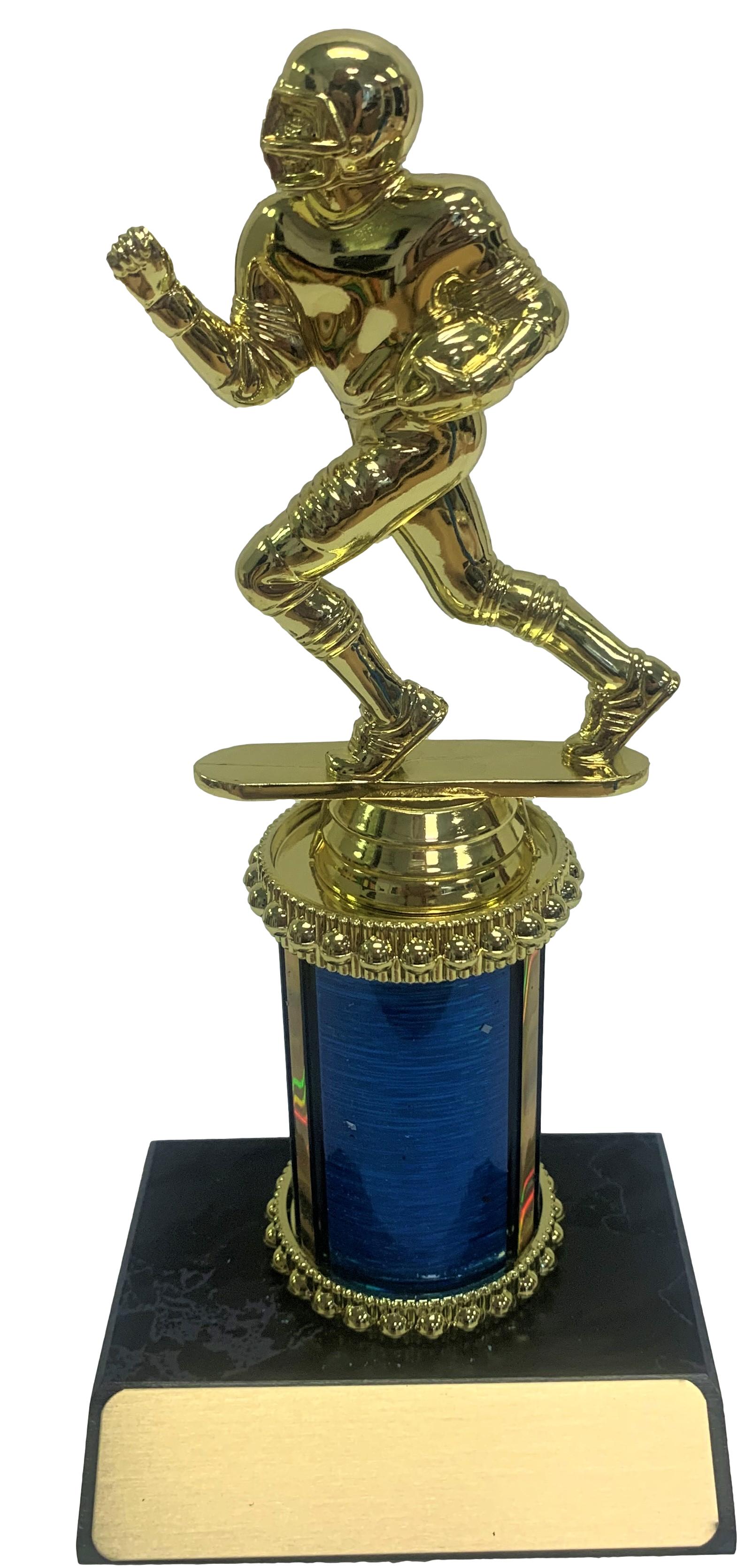 Trophy with Wide Wood Base and 3” of Column