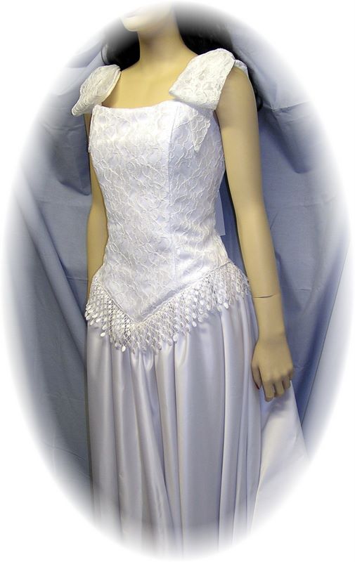 Simple Graces "Virginia" Western Wedding Gown, White, Size 8
