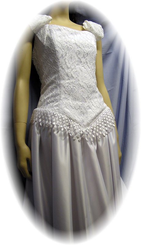 Simple Graces "Virginia" Western Wedding Gown, White, Size 8
